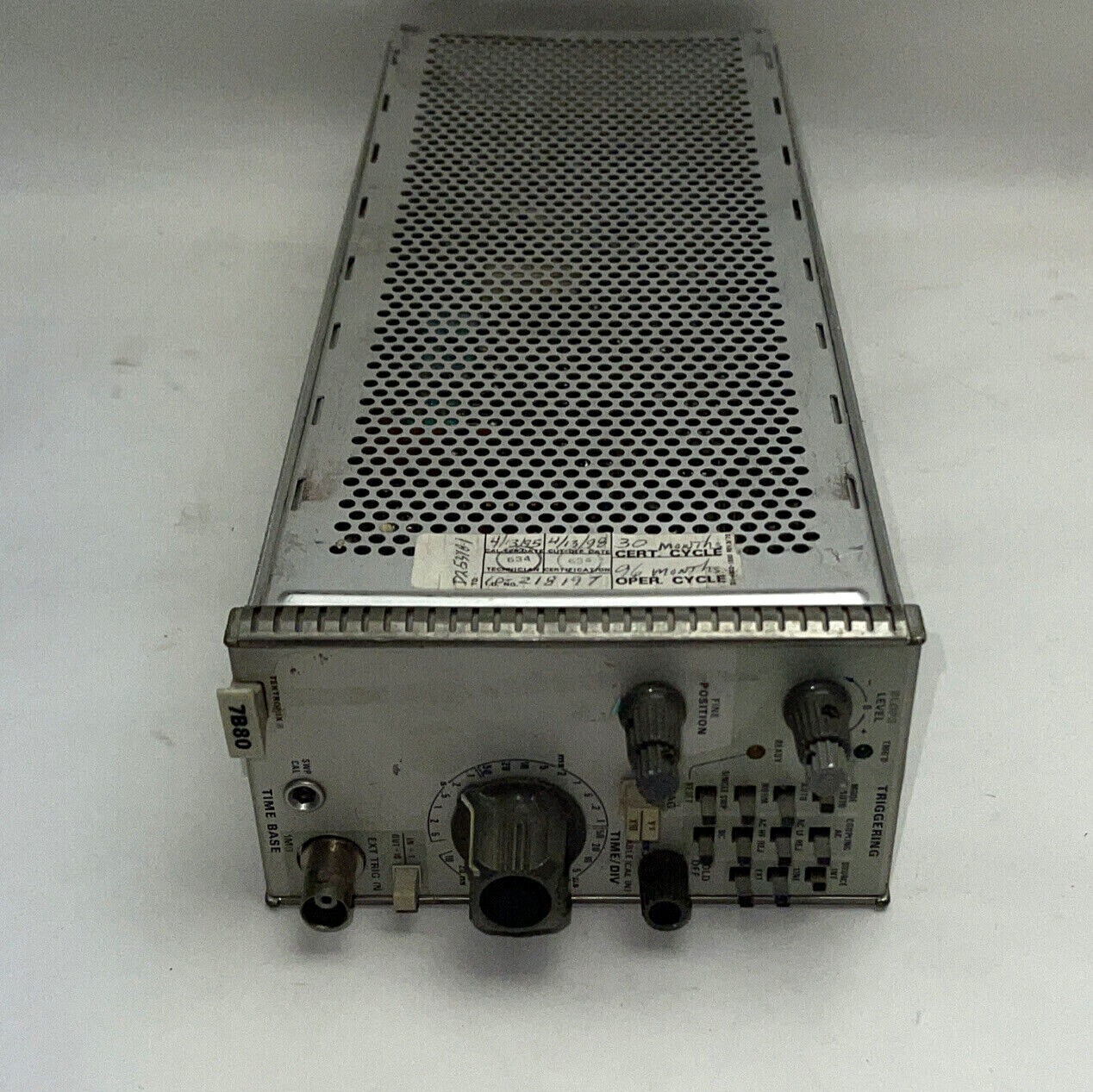 Tektronix 7B80 Delaying Time Base Plug-In Oscilloscope Module Vintage Test Equip