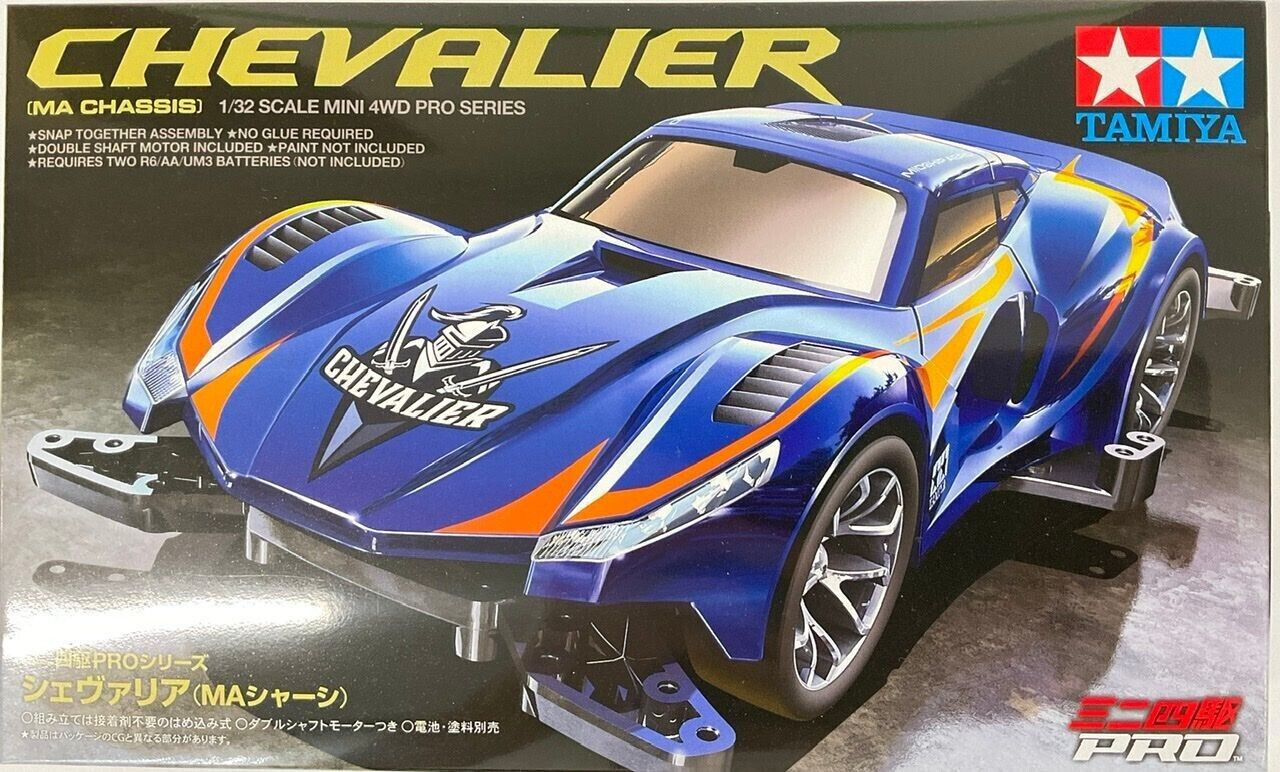 TAMIYA 1:32 AUTO MINI 4WD CHEVALIER MA CHASSIS  PRO SERIES  CON MOTORE ART 18658