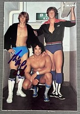 1981 Kevin Von Erich Signed Autographed Japanese Wrestling Postcard WCCW WWE HOF