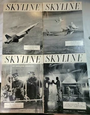 Complete Year 1957 North American Aviation Skyline Company Magazine (4) Issues