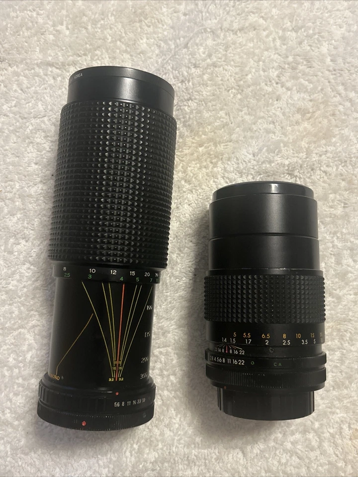 Vintage Sakar Zoom Lens 75-300mm 1:5.6 + Sakar Mc1:2.8 +2 Cases Missing 1 Cover - Image 2 of 4