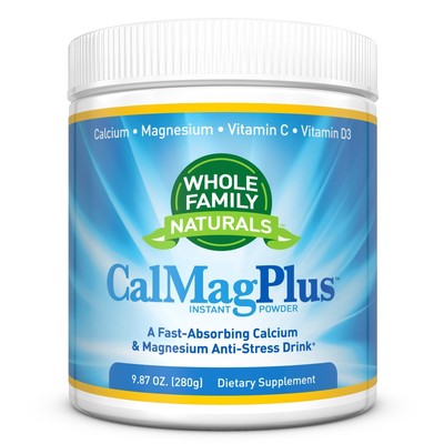 Calcium Magnesium Powder Supplement - CalMag Plus with Vitamin C & D3 - Glute...