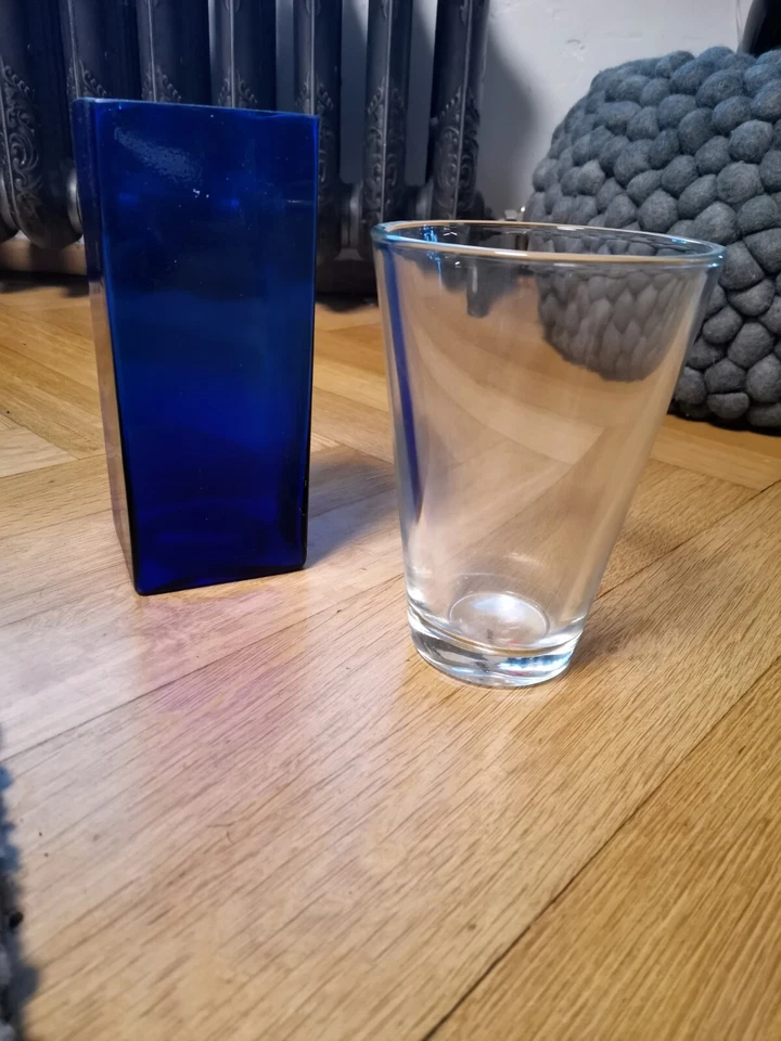 Glas Vasen, 2 Stück