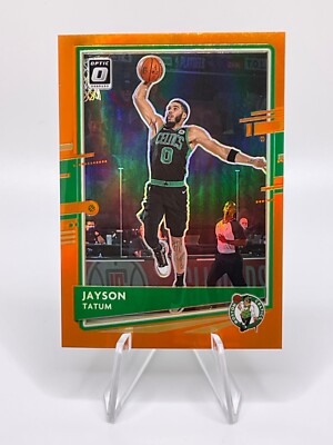 Jayson Tatum 2020-21 Donruss Optic #77 Orange Prizm /199 Boston 