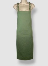 Alice + Olivia Women's Green Alina Knit Chain-Strap Midi-Dress Size S