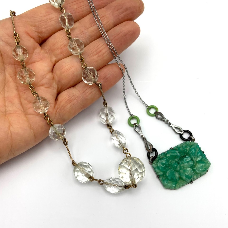 Vintage Art Deco Costume Jewellery x4 Job Lot 00001845 eBay