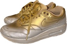 Nike Air Max 1 LX Metallic Gold Silver Platinum 917691 700 USA 8 Womens 2018