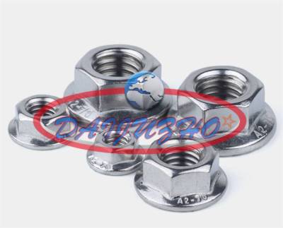 New Metric DIN6923 304 Stainless Steel Hex Flange Nut Hexagon Nut M3-M12