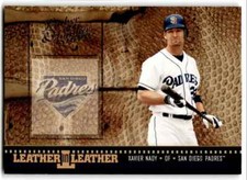2004 Donruss Leather & Lumber in Xavier Nady 1839/2499 San Diego Padres #LEL-20