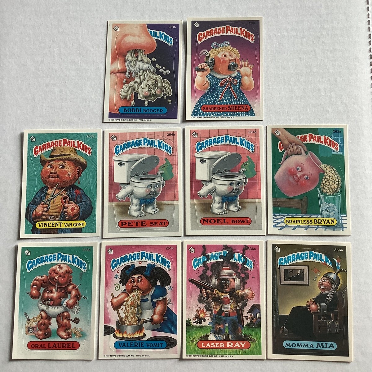 Lot of 10 Vintage Garbage Pail Kids Cards | eBay
