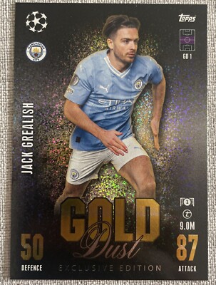 Match Attax 2023/24 23/24 Jack Grealish Gold Dust Exclusive Edition GD1 Rare  New | eBay