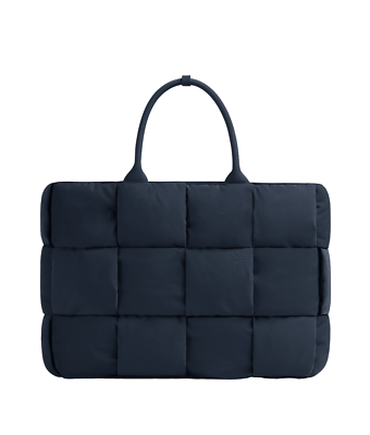 BOTTEGA VENETA Arco Large $2900 Abyss Blue Padded Tote Bag New And