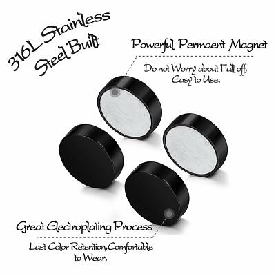 6 Pezzi Fermaglio Orecchini In Acciaio Inossidabile - Italy