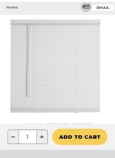 4 Pack! Champion, TruTouch, 31x64" Cordless 1" Vinyl Mini Blind White