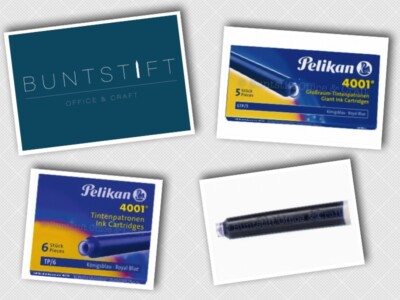 Pelikan 4001 Royal blau Patronen / Einzeln oder in der 5er u. 6er Packung 
