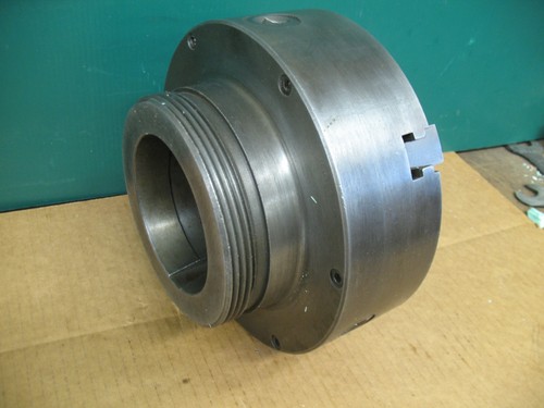 3 JAW CHUCK 9" L-1 LEBLOND MOUNT "OD" JAWS ONLY  **NO KEY** - Picture 6 of 6