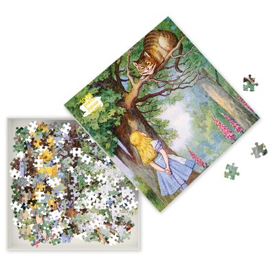 Adult Jigsaw Puzzle Alice and The Cheshire Cat: 1000-piece Jigsaw Puzzles