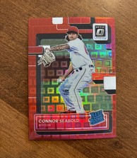 Connor Seabold 2022 Panini Optic Rated Rookie Red Pandora Prizm Red Sox /99 RC
