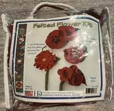 Harrisville Designs Felted Flower Kit -#578 R...