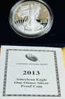 2013 W American Silver Eagle Choice Proof Bullion $1 Coin OGP COA