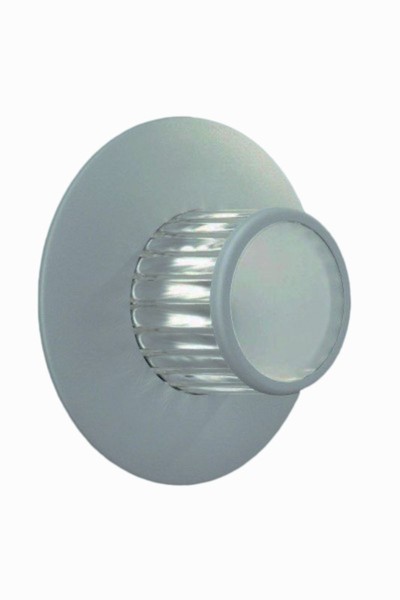 Halogen Wandaussenleuchte Hampshire G9 230V Facetten IP44 Aluminium Grau-image