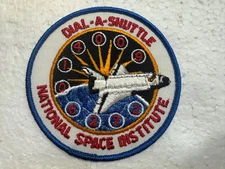 Vintage Space Shuttle Patch- National Space Institute Dial-A-Shuttle 