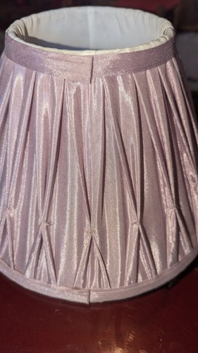 laura ashley lamp shades pair of pinch pleated lampshades lilac lavender - Picture 5 of 14