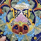 Mexican Talavera Pottery Decorative Plate Hand Painted 9.24" Signed T Vazquez — photo 5