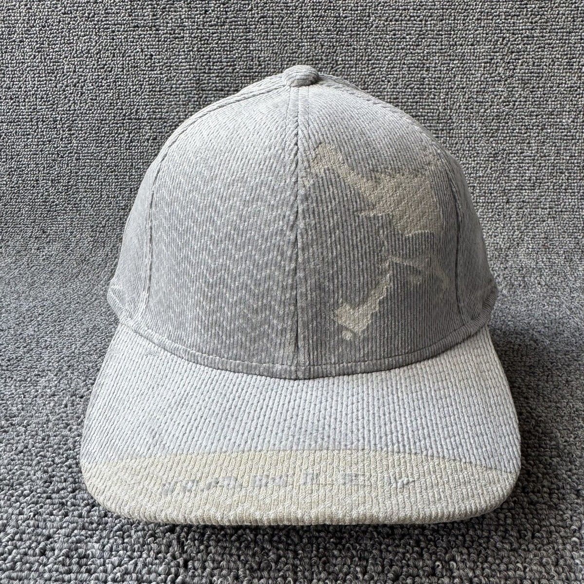 Oakley Corduroy Baseball Cap Strapback Gray Streetwear Hat Adjustable