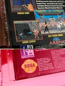 Mortal Kombat Sega Genesis - factory sealed - VGA 95 MINT GOLD - TOP POP