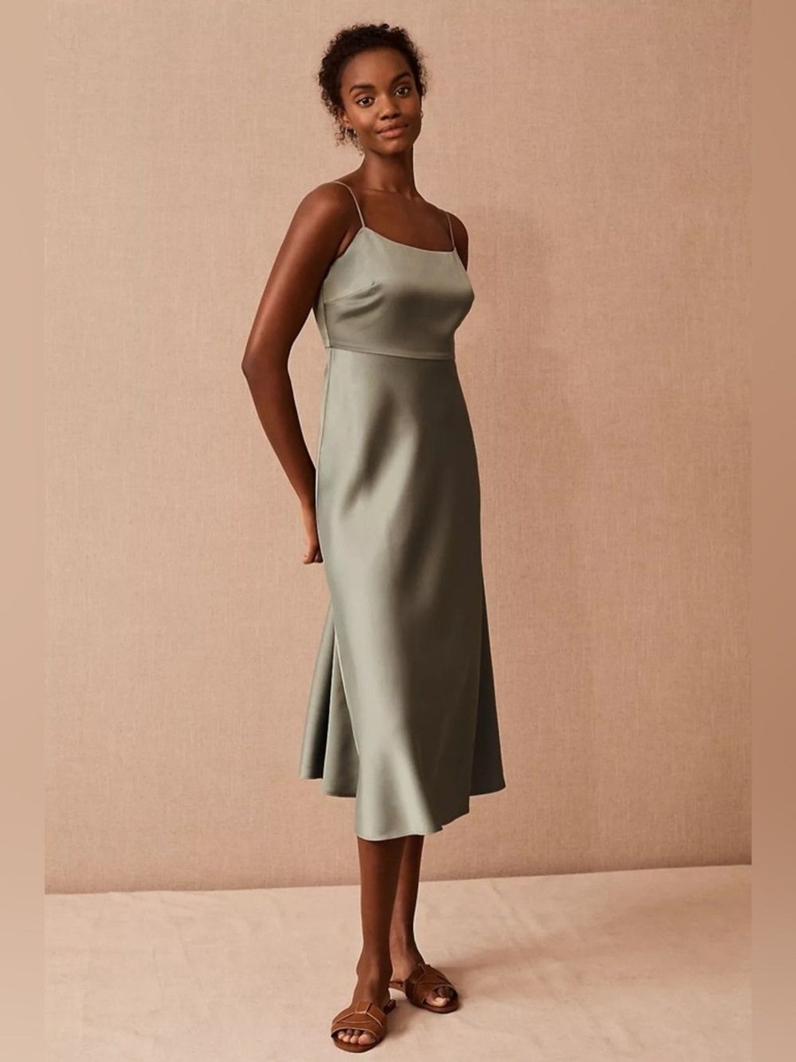 anthropologie moss green dress KissProm