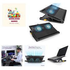 Laptop Cooling Pad for Laptops up to 17-inches, Dual High-Speed Fans Chill Ma...
