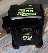 Greenworks Pro 60v Lithium Li-Ion Battery LB60A00  Charger CH60A00 Charges FULL