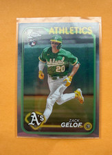 2024 Topps Chrome Zack Gelof RC #282 Refractor Oakland Athletics MT