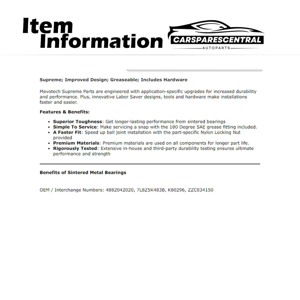 Kit de ligação de barra oscilante frontal 2x para 2005-2008 Mazda Tribute 2.3L - Imagem 3 de 4