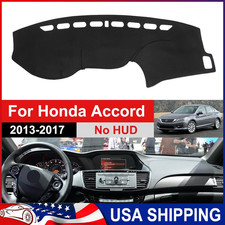 For 20142017 Honda Accord Leather Dashboard Dash Cover Dashmat Carpet Black New