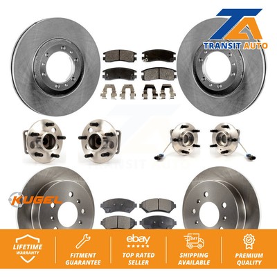 Front Rear Hub Bearing Brake Rotor & Pads Kit (10Pc) For Chevrolet Venture Buick