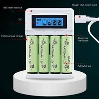 Akku LadegeräT FüR 1-4X Aa/Aaa Akkus Nicd Nimh BatterieladegeräT Usb Universal