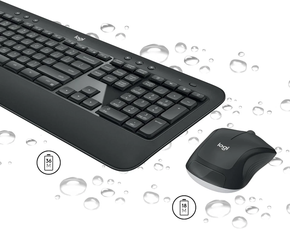 Logitech MK540 Advanced Wireless Keyboard and Mouse Combo for Windows, QWERTZ Ge - Image 4 of 4