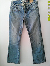Pantalones de mezclilla para mujer Aeropostale Chelsea corte bota azul desteñido lavado talla 00 envío gratuito