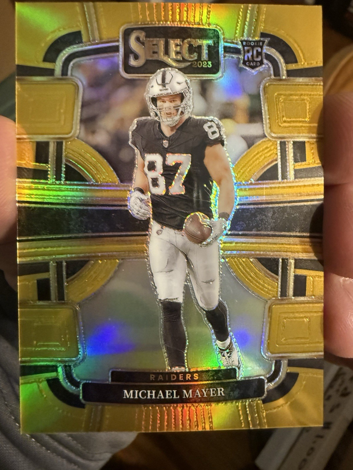 2023 Panini Select - Concourse Michael Mayer #57 True Gold Prizm /10 (RC)