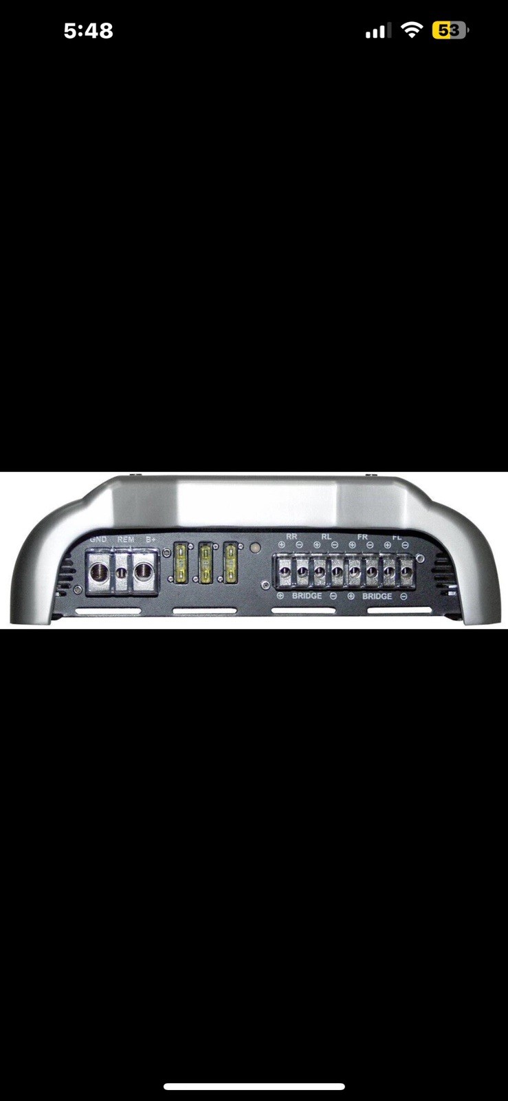 Brand X 1204W 4Ch Amplifier + Digital Voltage/Amperage Display XFLSQ182X4