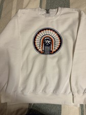 University Of Illinois Chief Illiniwek Crew Neck Sweatshirt