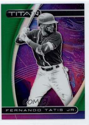 2021 Panini Chronicles Titan Green Prizm /75 Fernando Tatis Jr #12 0m0