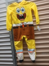 SpongeBob SquarePants Hooded Sleepwear NWT Children's Size Small 6-7 