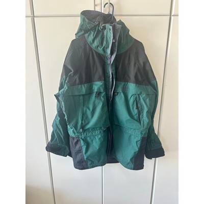 Solstice Microshed Technical Mountain Jacket Green Black Hooded Shell Mens XL