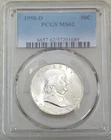 1950-D Franklin Half Dollar PCGS MS62 99% FBL Frosty White New Holder #M269F
