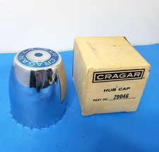 One NOS vintage Cragar Center Cap P/N 29046 chrome plastic  3-3/16" diameter