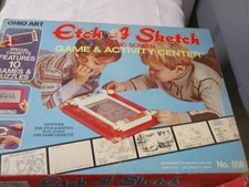 ETCH A SKETCH GAME  ACTIVITY CENTER WITH SMURF SCREEN PACK