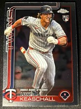 Luke Keaschall 2025 Topps Chrome Update #USC134 Twins ROOKIE DEBUT